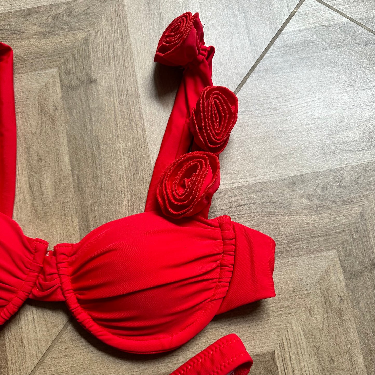 MILACCOLLECTION Red Rose Bikini Set
