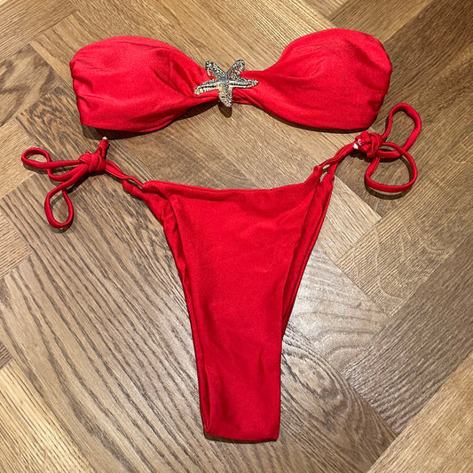 MILACCOLLECTION Starfish Red Bikini set